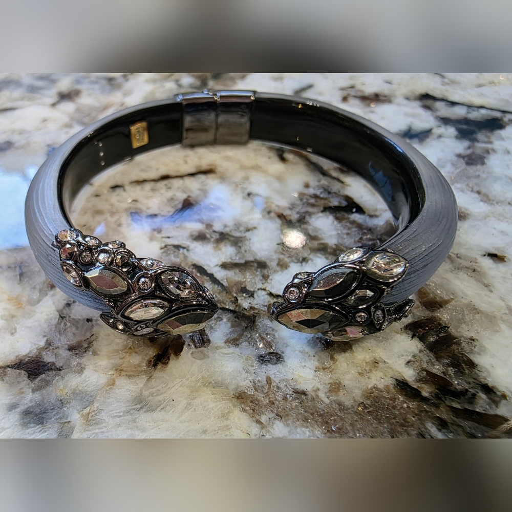 Alexis Bittar Cuff Bracelet With Crystal accents